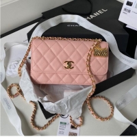 Trendy Design CHANEL WALLET ON CHAIN AP3318 pink