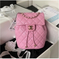 Cheapest AAAAA Chanel BACKPACK AS4058 Cherry blossom powder