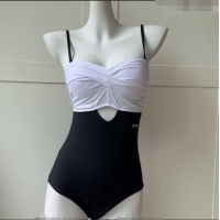 Low Cost Chanel Swimwear 040801 Black/White 2023