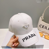 Well Crafted Prada Baseball Hat 040702 White 2023