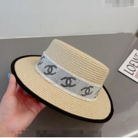 Cheapest Chanel Straw Hat with CC Band 0407 Beige 2023