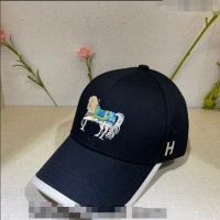 Good Product Hermes Horse Baseball Hat 021613 Navy Blue 2023
