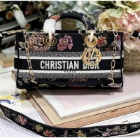 Good Product Dior MEDIUM LADY D-JOY BAG Multicolor Embroidery M0540ON