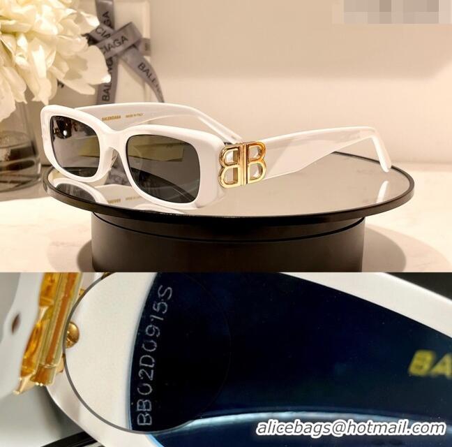 Most Popular Balenciaga Sunglasses BB0096 White/Black 2023