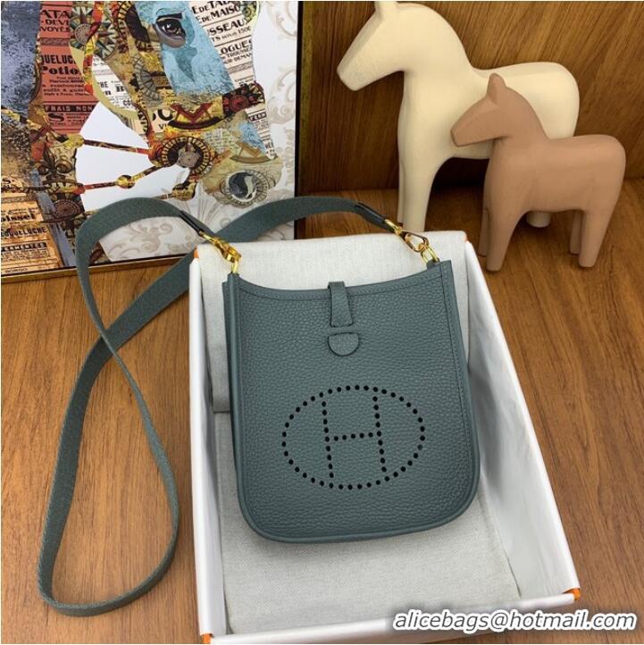 Buy Fashionable Hermes Evelyne original togo leather mini Shoulder Bag H15655-6