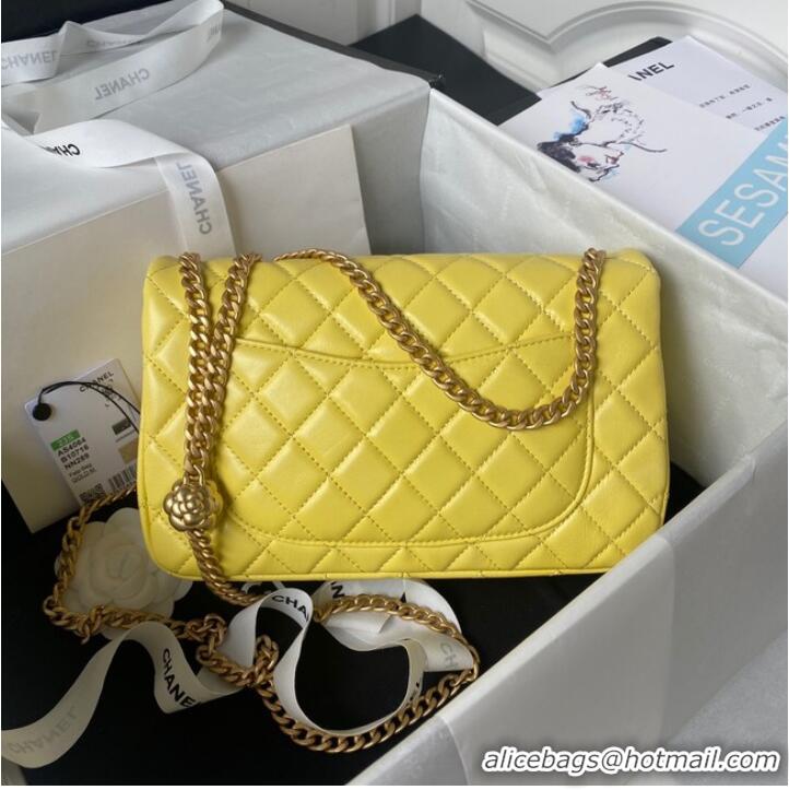 Reasonable Price Chanel SMALL FLAP BAG AS4064 yellow