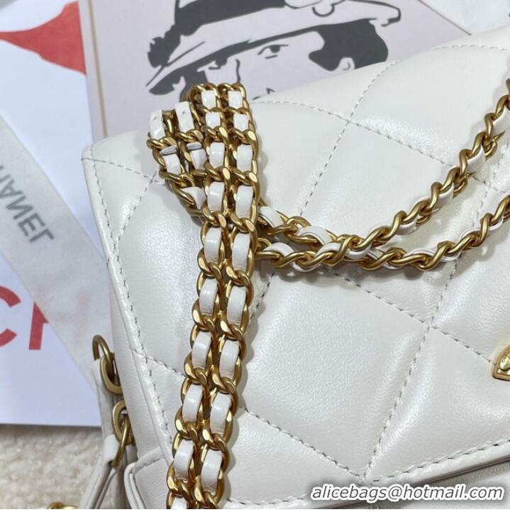 Affordable Price Chanel BACKPACK AS3884 White