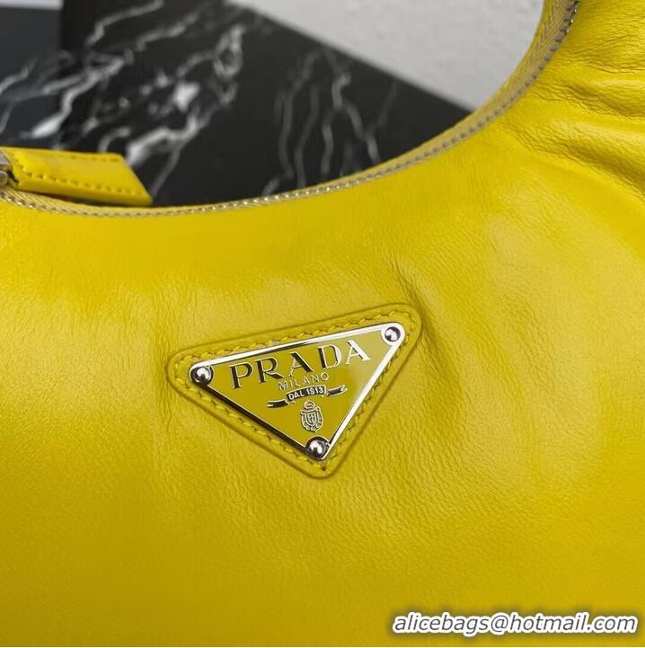 Super Quality Prada Soft padded nappa leather mini-bag 1BA384 yellow