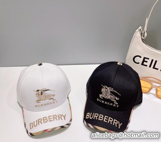 Classic Specials Burberry Logo Baseball Hat 051209 Black 2023