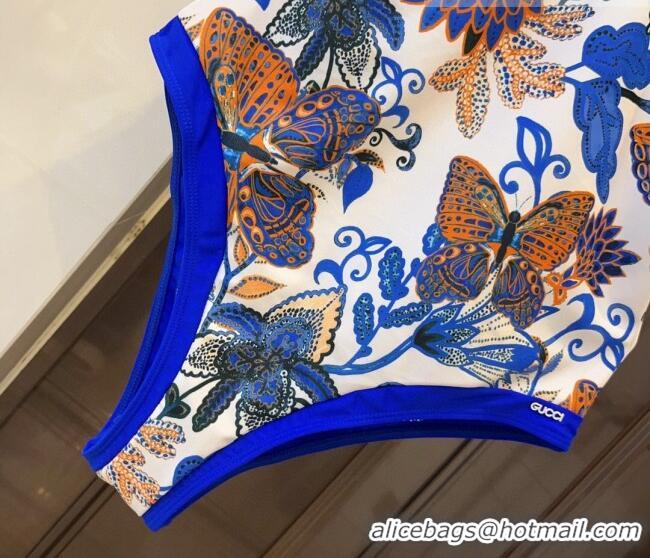Buy Inexpensive Gucci Flora Swimwear 0510 Blue 2023