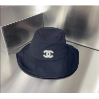Trendy Design Chanel Canvas Bucket Hat 051201 Black 2023