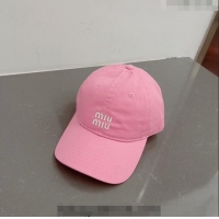 Trendy Design Miu Miu Canvas Baseball Hat 051208 Pink 2023