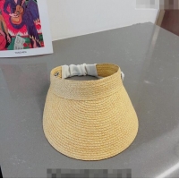 Shop Discount Miu Miu Straw Visor Hat with Heart Charm 0512 Beige/Black 2023