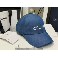 Buy Inexpensive Celine Denim Baseball Hat 051213 Blue 2023