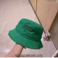 Promotional Jacquemus Canvas Bucket Hat 0512 Green 2023