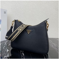 Grade Design Prada Leather shoulder bag 1BC178 black