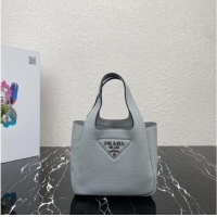 Good Product Prada Leather handbag 1BA349 light blue