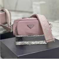 Promotional Prada Leather shoulder bag 1BH98 pink