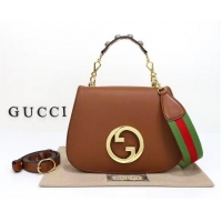Unique Grade Gucci Blondie Top Handle Bag 699277 Brown