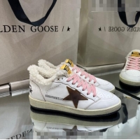 ​Discount Golden Goose Private EDT Sneakers in Leather and Shearling with Suede G0182 Brown Star White 2022