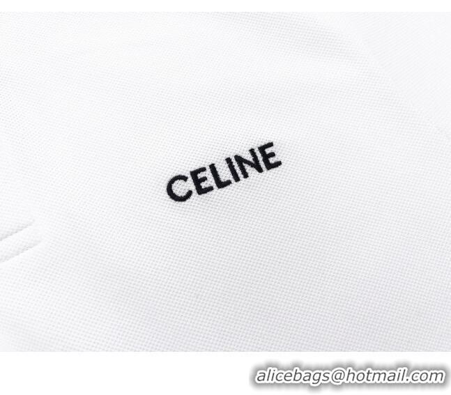 ​Promotional Celine Men's Cotton Polo Shirt M6309 White 2023