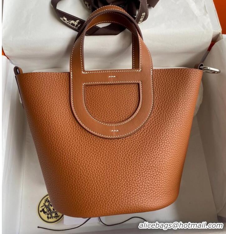 Super Quality Hermes Original Togo Leather Bag H3602 Brown