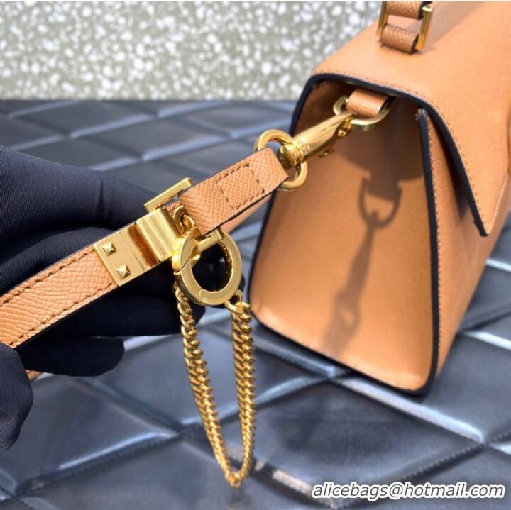 Well Crafted VALENTINO VSLING small Grain calf leather Shoulder bag WB0F53 brown