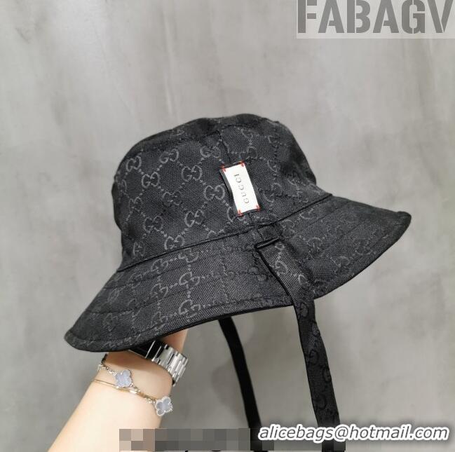 Promotional Gucci Reversible Bucket Hat G0613 Black 20233