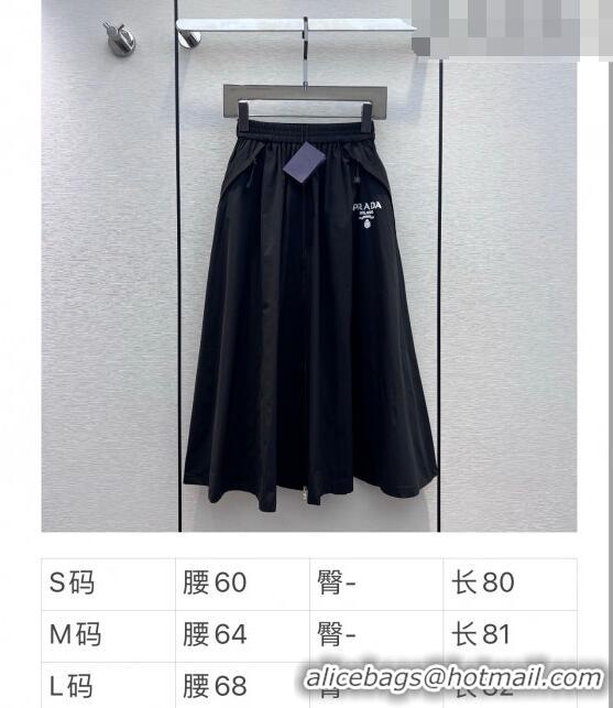 ​Unique Grade Prada Re-nylon Skirt P6606 Black 2023