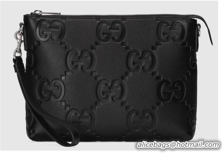 Buy Inexpensive Gucci JUMBO GG MEDIUM MESSENGER BAG 696009 black