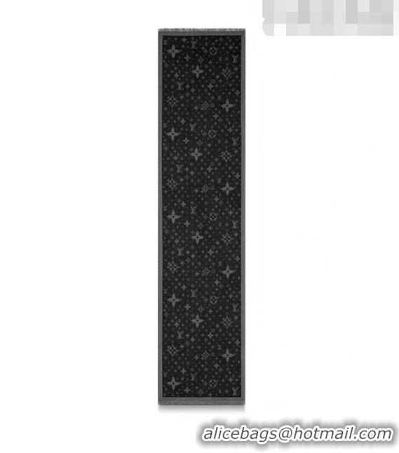 Promotional Louis Vuitton Monogarm Cashmere Long Scarf 190x48cm LV42805 Black 2023