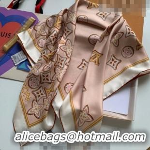 Good Taste Louis Vuitton Silk Sqaure Scarf 90x90cm 061310 Pink 2023