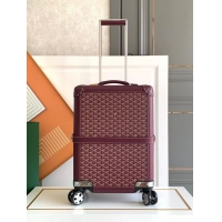 Good Taste Goyard Bourget PM Trolley Case Wheeled Luggage 20inches GY1647 Burgundy