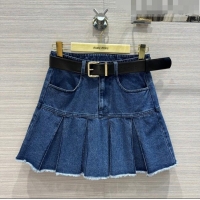 ​Good Product Miu Miu Denim Skirt M51215 Blue 2023