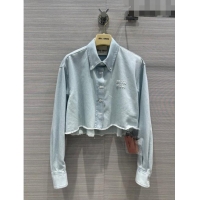 ​Traditional Specials Miu Miu Denim Shirt M51209 Light Blue 2023