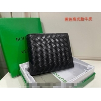 Reasonable Price Bottega Veneta Men's Bi-Fold Wallet in Intrecciato Leather M133933 Black 2022