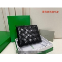 Promotional Bottega Veneta Men's Bi-Fold Wallet in Intrecciato Leather M133993 Black 2022