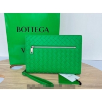 Shop Fashion Bottega Veneta Men's Small Classic Intrecciato Document Case 693675 Green 2023