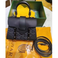 Best Design Goyard Nano Saigon Tote Bag Original Leather 55633 Black