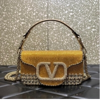 Reasonable Price Valentino Baguette Mini Re-Edition bag beads 8BS017A Gold