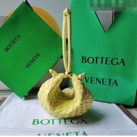 Inexpensive Bottega Veneta Small Turn Pouch in Intrecciato leather 701023 Yellow 2023
