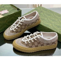 Sophisticated Gucci GG Canvas Low top Sneakers Beige 607069