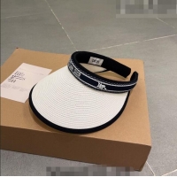 Particularly Recommended Dior Straw Visor Hat 061305 White 2023