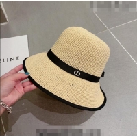 Market Sells Dior CD Straw Wide Brim Hat with Bow 0613 Beige 2023