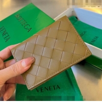 Good Product Bottega Veneta Intrecciato Leather Business Card Case Wallet 605720 Brown 2023
