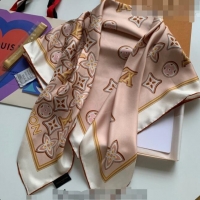 Good Taste Louis Vuitton Silk Sqaure Scarf 90x90cm 061310 Pink 2023