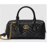 Good Product GUCCI GG MARMONT SMALL TOP HANDLE BAG 746319 black