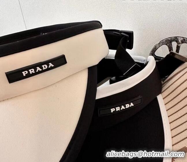 Buy Cheapest Prada Visor Hat P0628 Black 2023