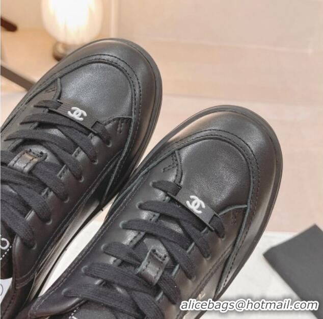 Sumptuous Chanel Calfskin Sneakers G45085 Black 619137