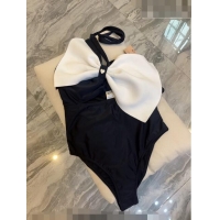 Buy Fashionable Miu Miu Swimwear with Bow 0628 Black/White 2023